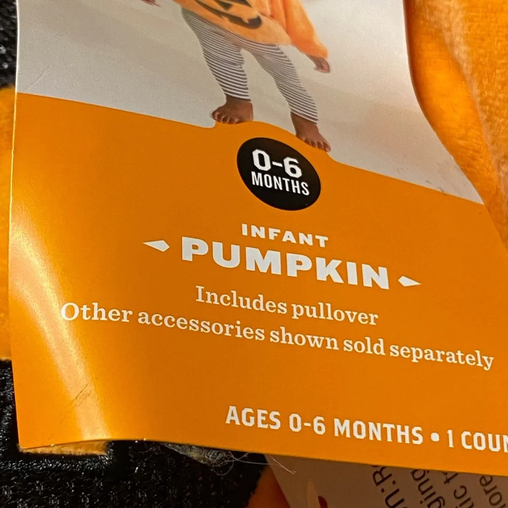 Hyde and Eek! Pumpkin Costume for baby.  Size 0-6 months.   New.
